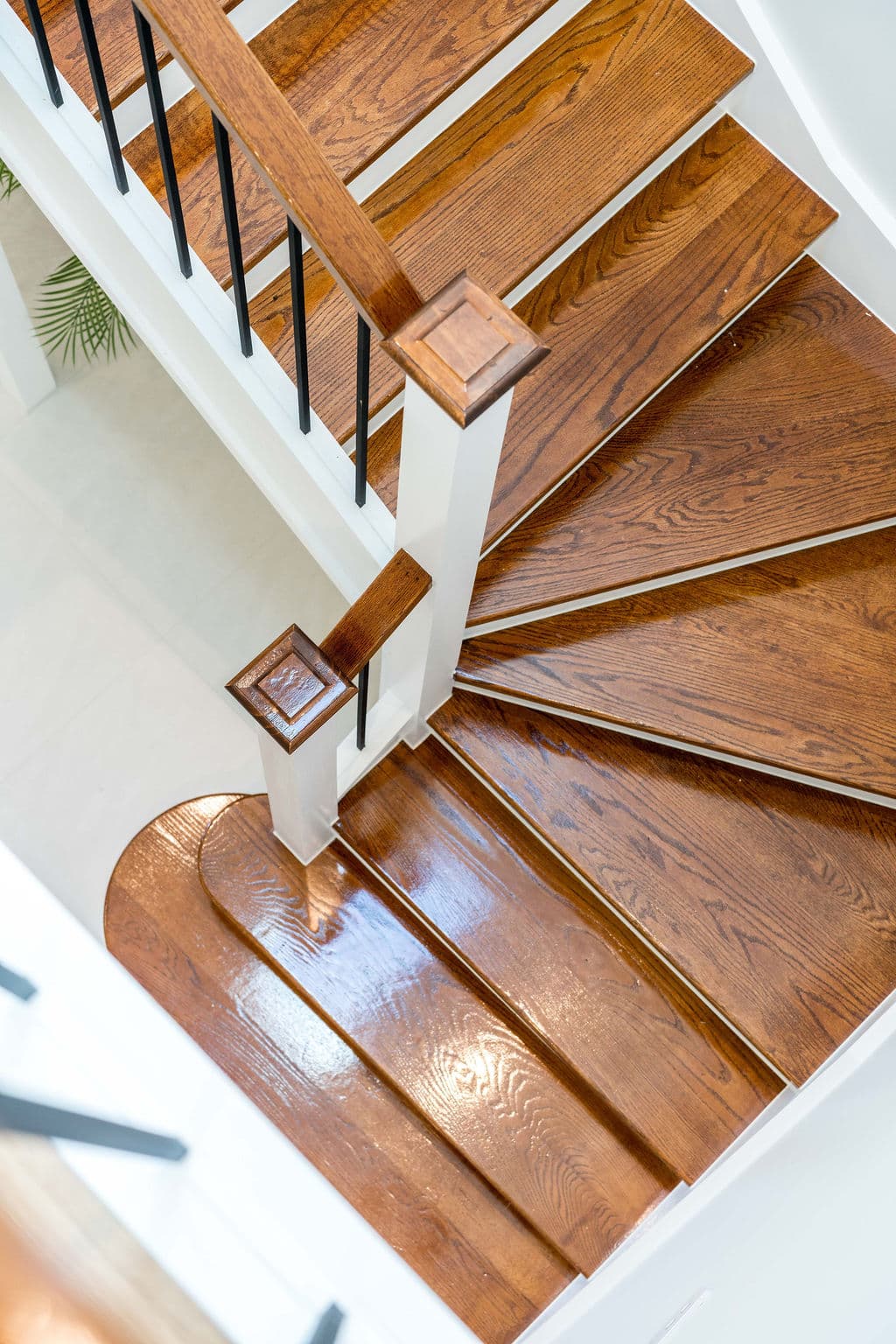 Wilton project — traditional staircase with timber treads and iron spindle balustrade, craftsmanship detail